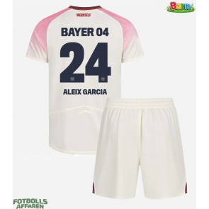 Bayer Leverkusen Aleix Garcia #24 Bortaställ Barn 2025-26 Kortärmad (+ Korta byxor)